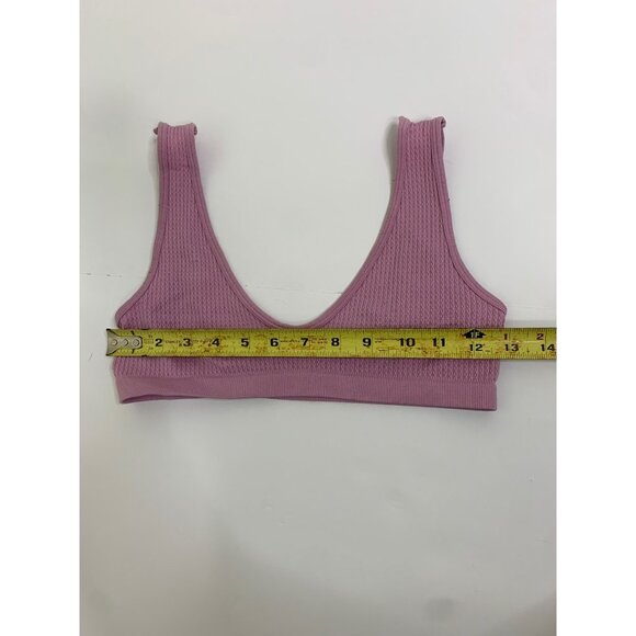 Zara Join Life Seamless Bubblegum Pink Scoop Neck Bra Top Size Large - Picture 4 of 7